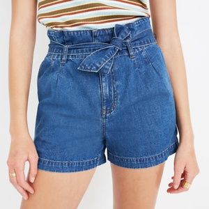 Madewell Denim Paperbag Shorts